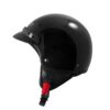 Casco Demi Jet Scooter Moto Omologato ECE 22-06 Frontino Sonicmoto Nero - immagine 2