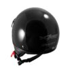Casco Demi Jet Scooter Moto Omologato ECE 22-06 Frontino Sonicmoto Nero - immagine 3